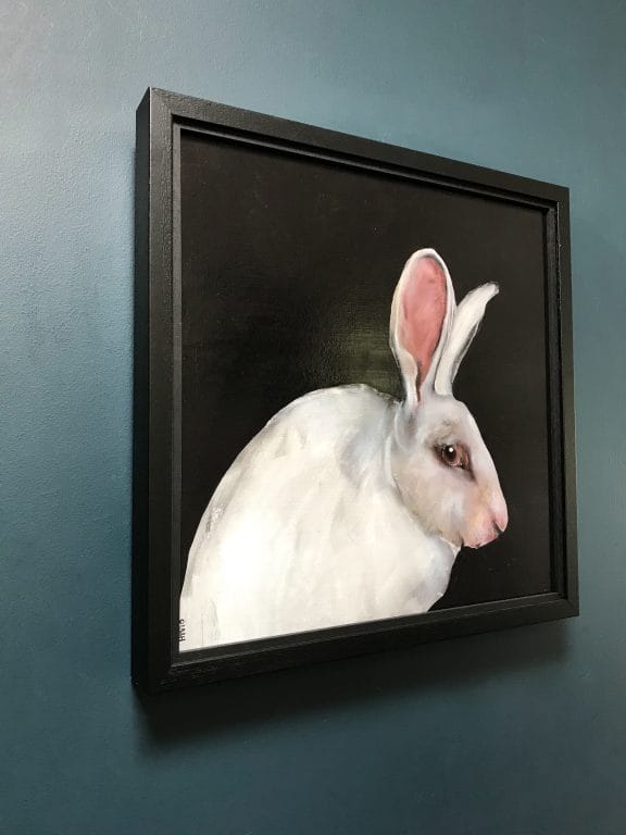 Bunny on Black Heidi Wickham Irish Art Kilbaha Gallery