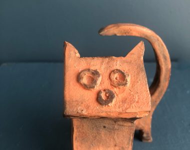 Bronze cat tiny