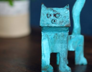 Bronze Cat by Seamus Connolly for Kilbaha Gallery