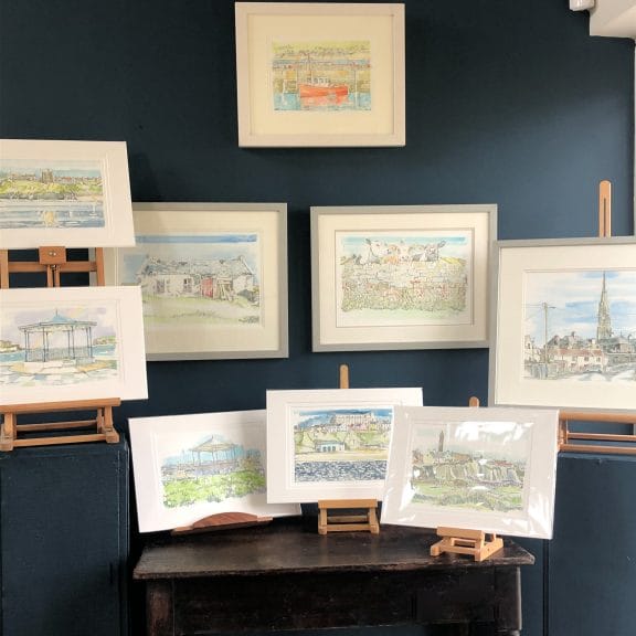 Ruth Wood Exclusive Collection of Original Pen & Ink Drawings for Kilbaha Gallery