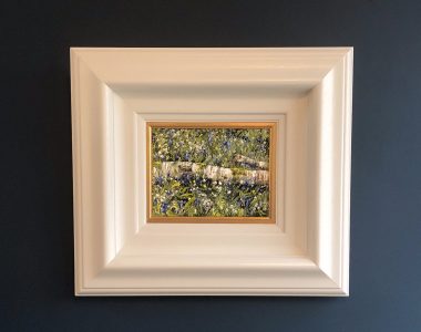 Fallen Birch, Wild Garlic and Bluebells II by Mark Eldred for Kilbaha Gallery