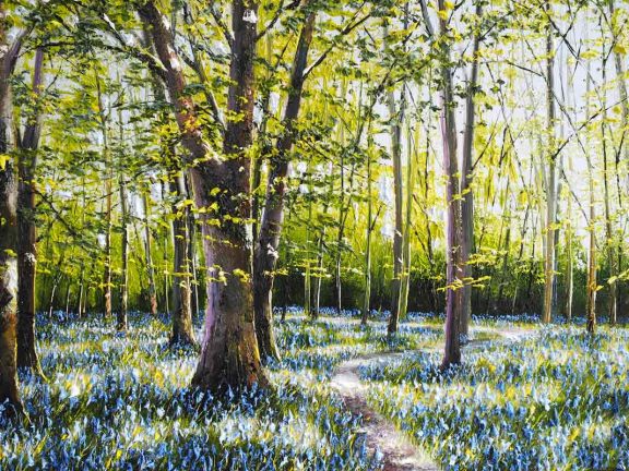 Bluebell Walk Muckross by Mark Eldred for Kilbaha Gallery