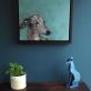 Dog on Green by Heidi Wickham for Kilbaha Gallery Buy Irish Art Online