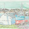 Boat House Kilkee Fronting the Beach by Ruth Wood Exclusive to Kilbaha Gallery