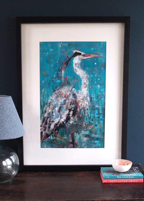 Heron by Danny Smith for Kilbaha Gallery Buy Irish Art Online