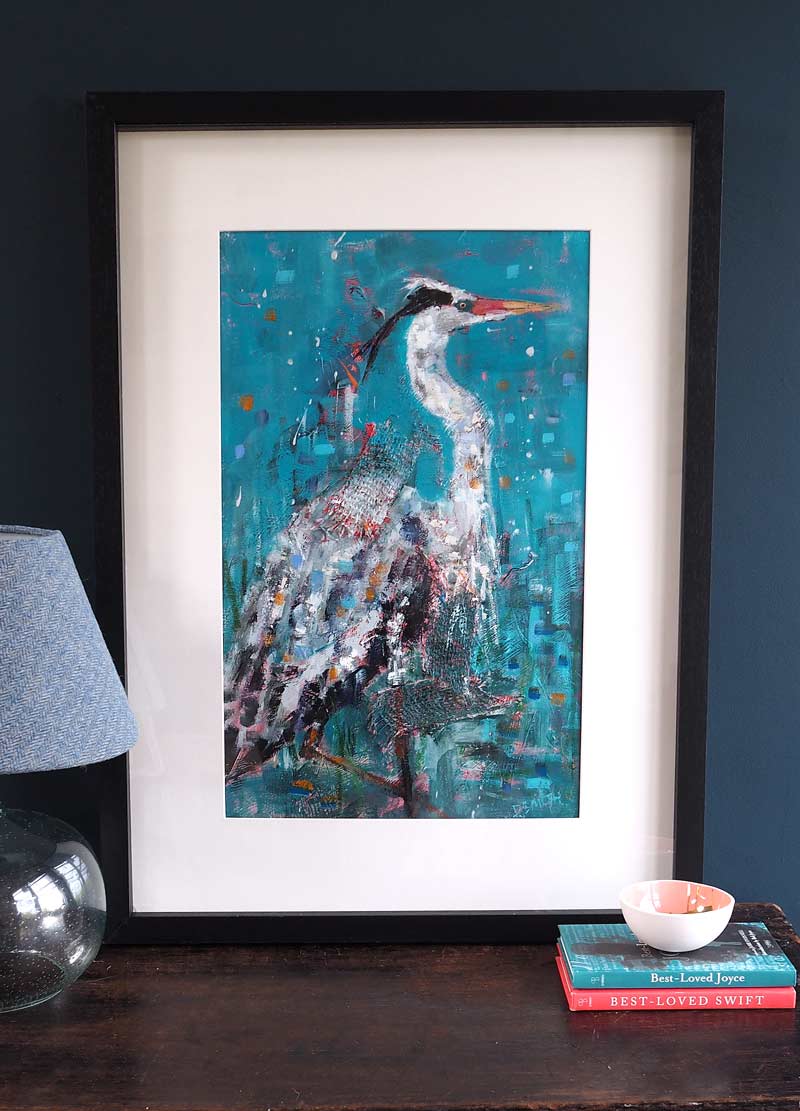 Heron by Danny Smith for Kilbaha Gallery Buy Irish Art Online