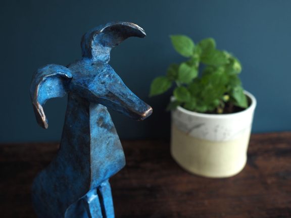 Bronze Whippet by Seamus Connolly for Kilbaha Gallery Buy Irish Art Online