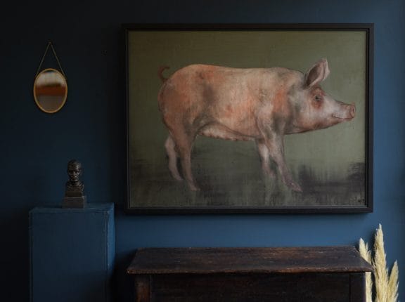 Pig by Heidi Wickham for Kilbaha Gallery Buy Irish Art Online