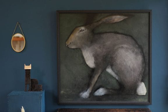hare on green Heidi Wicham for Kilbaha Gallery Buy Irish Art Online