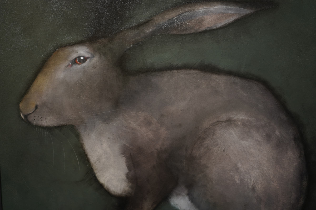 hare on green Heidi Wicham for Kilbaha Gallery Buy Irish Art Online