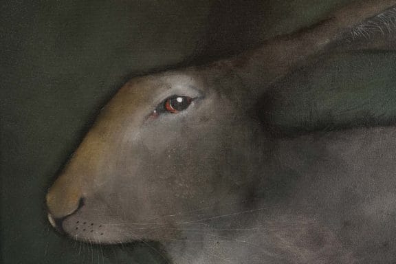 hare on green Heidi Wicham for Kilbaha Gallery Buy Irish Art Online