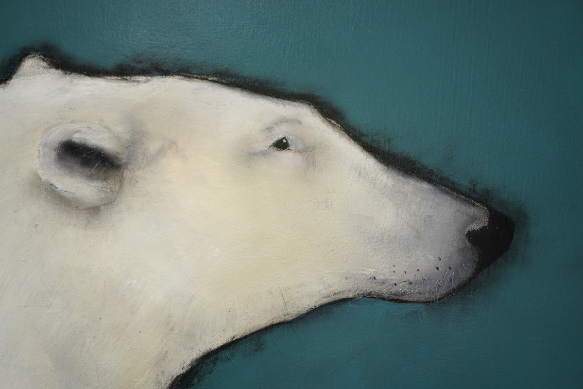 Polar Bear by Heidi Wickham for Kilbaha Gallery Buy Irish Art Online