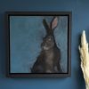Bunny on Blue Small by Heidi Wickham for Kilbaha Gallery Buy irish Art Online