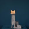 Bronze Cat Pink by Seamus Connolly for Kilbaha Gallery Buy Irish Art Online