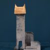 Bronze Cat Pink by Seamus Connolly for Kilbaha Gallery Buy Irish Art Online