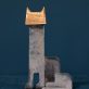 Bronze Cat Pink by Seamus Connolly for Kilbaha Gallery Buy Irish Art Online