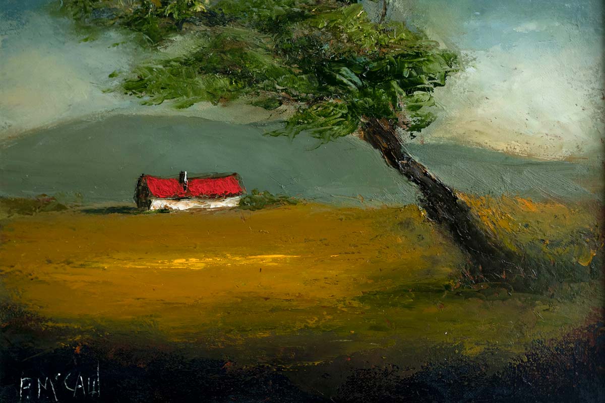 hidden cottage by Padraig McCaul for Kilbaha Gallery Buy Irish Art Online
