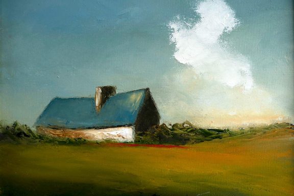 Blue Cottage Padraig McCaul Kilbaha Gallery Buy Irish Art Online