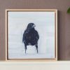 Snow Crow 1 2021 - by kaye Maahs for Kilbaha Gallery Buy irish Art Online