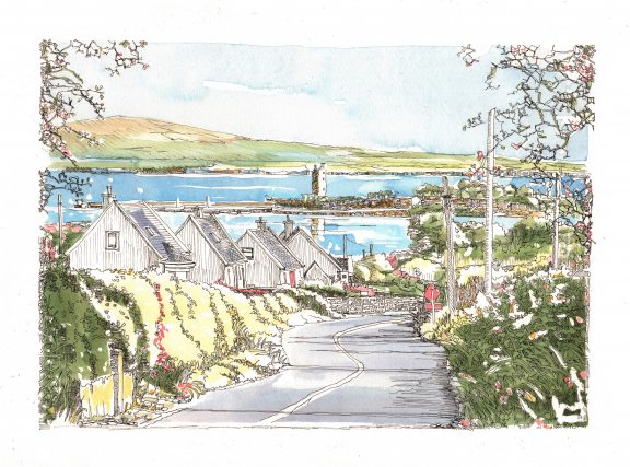 Carrigaholt, Co. Clare. 29.7 x 42.0 cm.