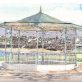 The Bandstand, Fronting the Promenade, Kilkee, Co. Clare. 46.5 x 62.5 cm.