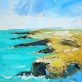 George's Head Kilkee Oil Painting Seascape Cliffs by David Coyne for Kilbaha Gallery Irish Art