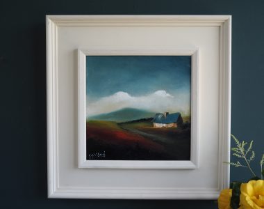 To The Bog - Padraig McCaul - cottage, mountain, West of Ireland, Kilbaha Gallery, Art, Irish Gift, Irish Art,