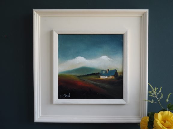 To The Bog - Padraig McCaul - cottage, mountain, West of Ireland, Kilbaha Gallery, Art, Irish Gift, Irish Art,