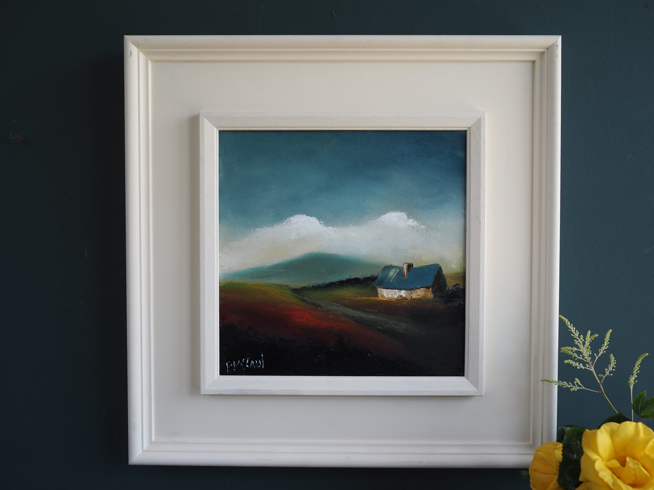 To The Bog - Padraig McCaul - cottage, mountain, West of Ireland, Kilbaha Gallery, Art, Irish Gift, Irish Art,