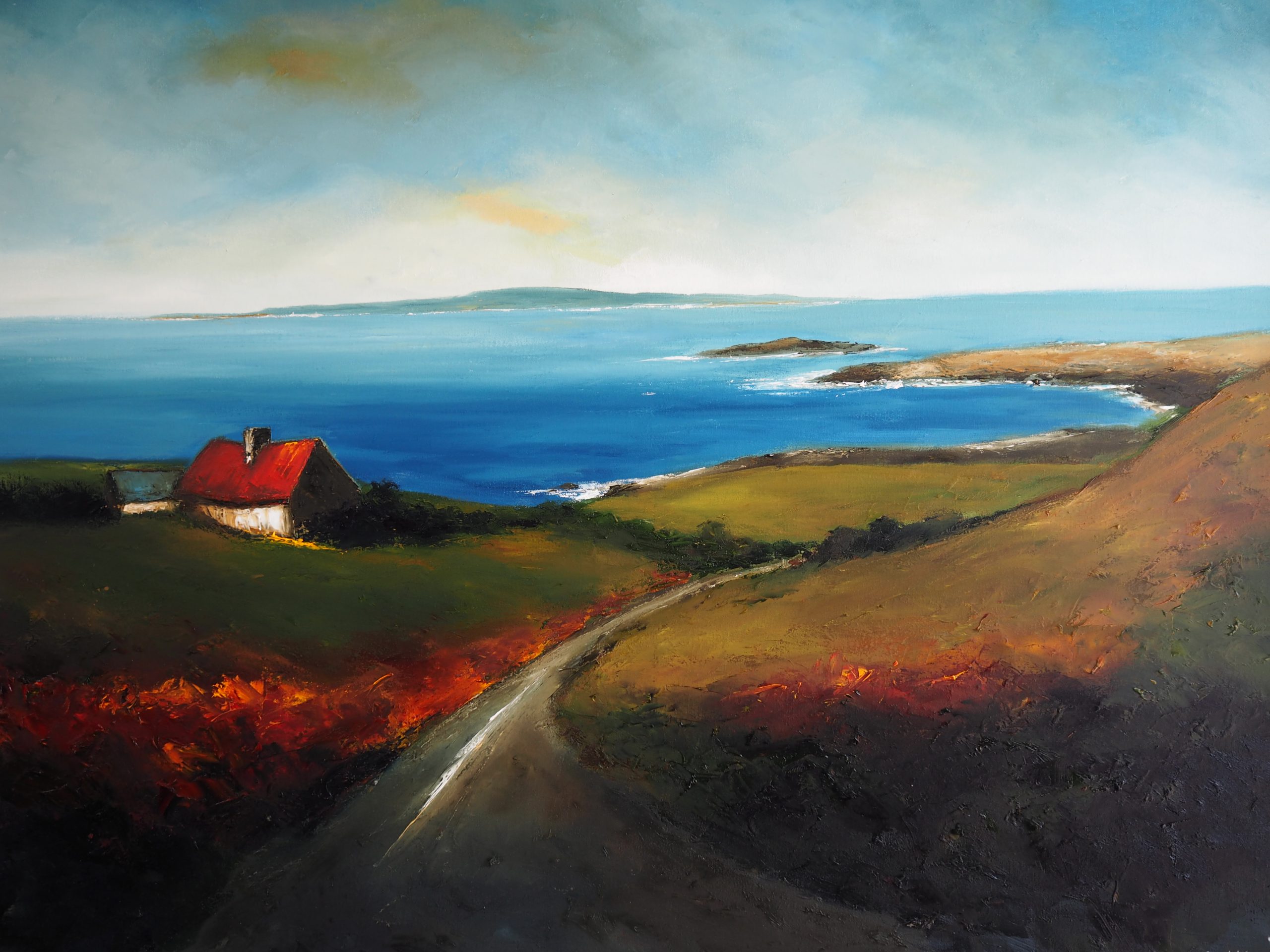 On to Doolin - Padraig McCaul for Kilbaha Gallery, Irish Art, Art, Irish Gift, Landscape, Cottage, West of Ireland