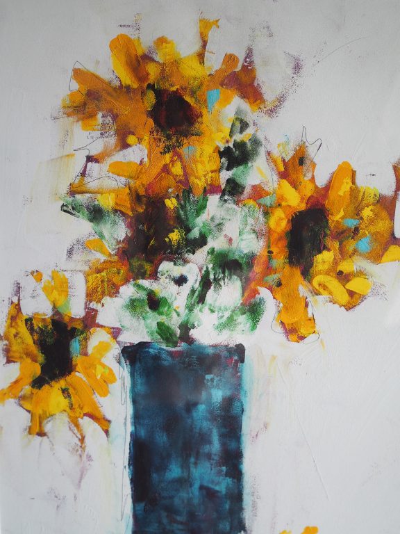 Danny Vincent Smith Sunflowers Irish Art Print Kilbaha Gallery