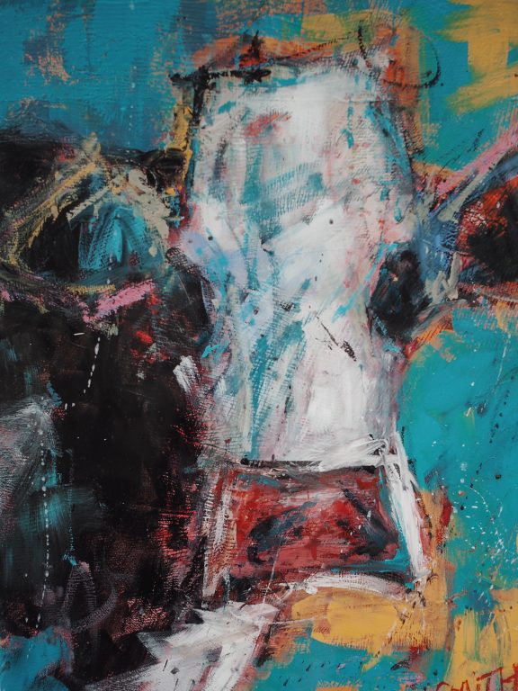 Danny Vincent Smith Print of a Cow, Kilbaha Gallery, Art, Irish art, Irish Gift