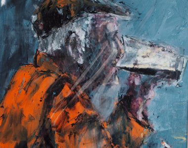 Pint Drinker by Danny Vincent Smith PRINT, irish gift, art, prints, kilbaha gallery