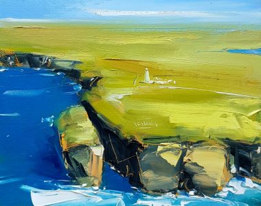 David Coyne Loop Head WAW Painting Oils Palette Knife Co Clare West of Ireland Gift Irish Art