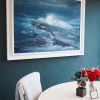 Storm in Blue I by Fiona ni Chuinn Seascape Painting Oils WAW Irish Art