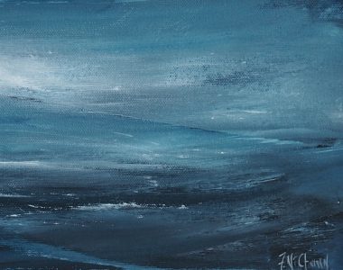 Into the Blue III Painting Seascape Ireland WAW Irish Art