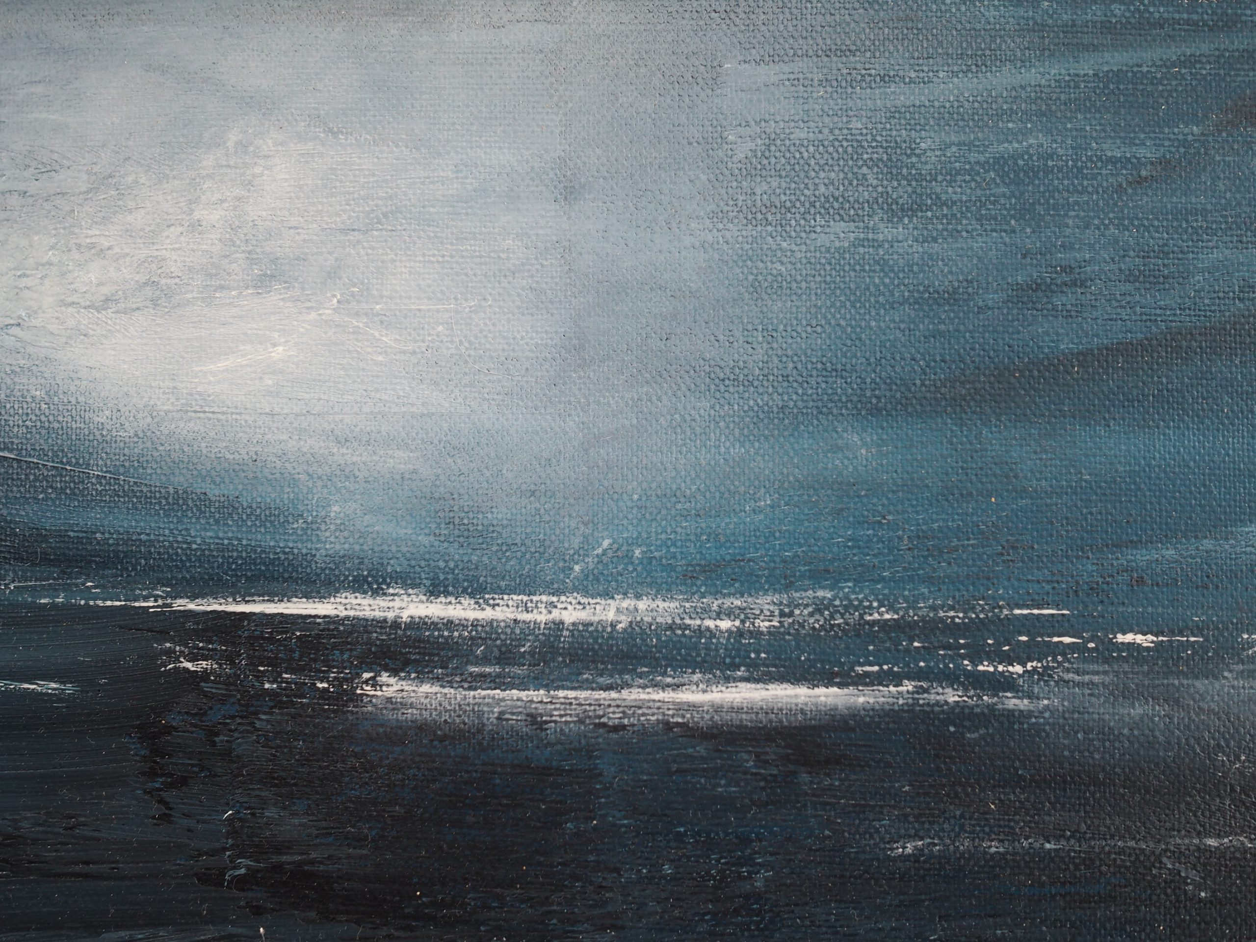 Into the Blue II Painting Seascape Ireland WAW Irish Art