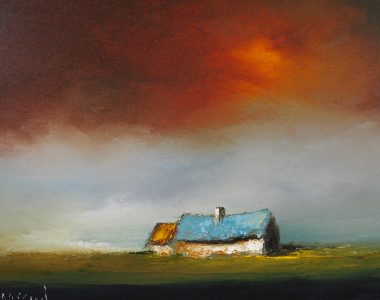 Clare Cottage Padraig McCaul oil painting Kilbaha Gallery Irish Art Cottage