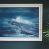 Storm in Blue I by Fiona ni Chuinn Seascape Painting Oils WAW Irish Art