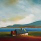 Atlantic Home cottage oil painting by Padraig McCaul Kilbaha Gallery Irish Art Clare