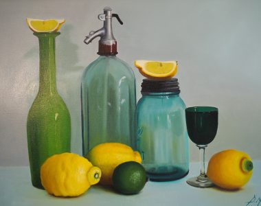 Diana Marshall Fine Art Oil Painting Lemons Jar Irish Gift