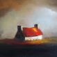 worried sky cottage by Padraig McCaul Irish art Kilbaha Gallery