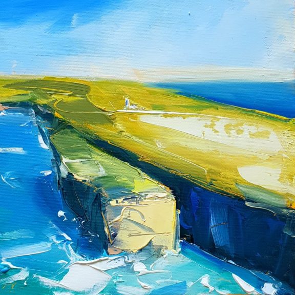 David Coyne Loop Head WAW Painting Oils Palette Knife Co Clare West of Ireland Gift Irish Art