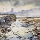 Phil Brennan Carrigaholt Harbour Watercolour Original Painting Kilbaha Gallery Irish Art