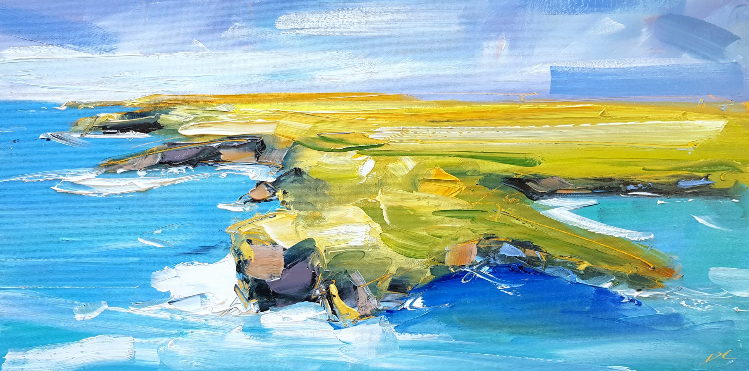 David Coyne Georges Head Kilkee Loop Head WAW oil painting seascape West of Ireland Irish Art