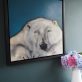 Heidi Wickham polar bear painting for Kilbaha Gallery Irish art