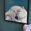 Heidi Wickham polar bear painting for Kilbaha Gallery Irish art