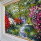 Azaleas, Rhododendron and bluebells oil painting by Mark Eldred for Kilbaha Gallery Irish Art