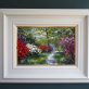 Azaleas, Rhododendron and bluebells oil painting by Mark Eldred for Kilbaha Gallery Irish Art