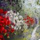 Azaleas, Rhododendron and bluebells oil painting by Mark Eldred for Kilbaha Gallery Irish Art